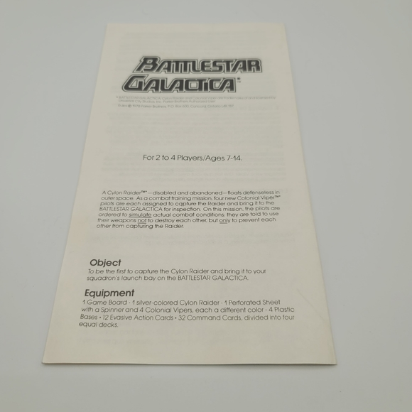 Vintage 1978 Battlestar Galactica Board Game Parker Brothers Complete See detail - Picture 7 of 10